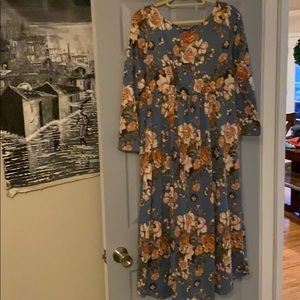 Floral winter dress